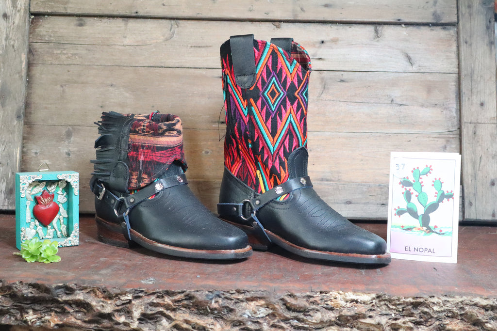 Size 37 - Blunt Toe Cowgirl Bling - Aztec Diamonds