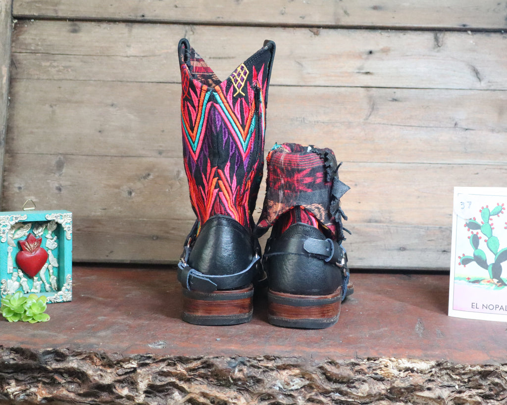 Size 37 - Blunt Toe Cowgirl Bling - Aztec Diamonds