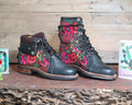 Size 37 - Gypsy Boots - Pink Flowers