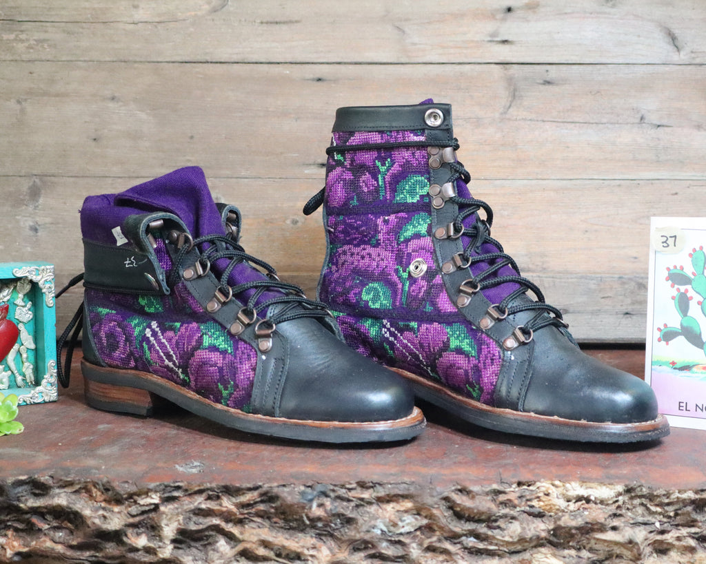 Size 37 - Gypsy Boots - Purple Deer