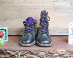 Size 37 - Gypsy Boots - Purple Deer