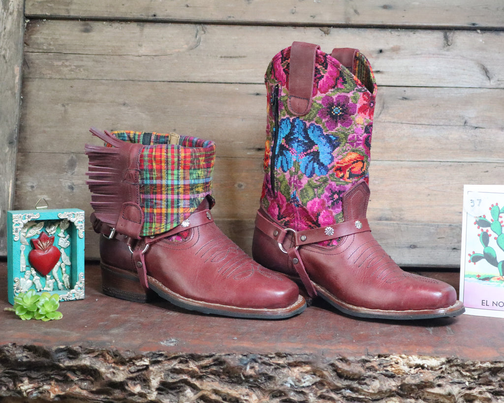 Size 37 - Blunt Toe Cowgirl Bling - Warm Garden