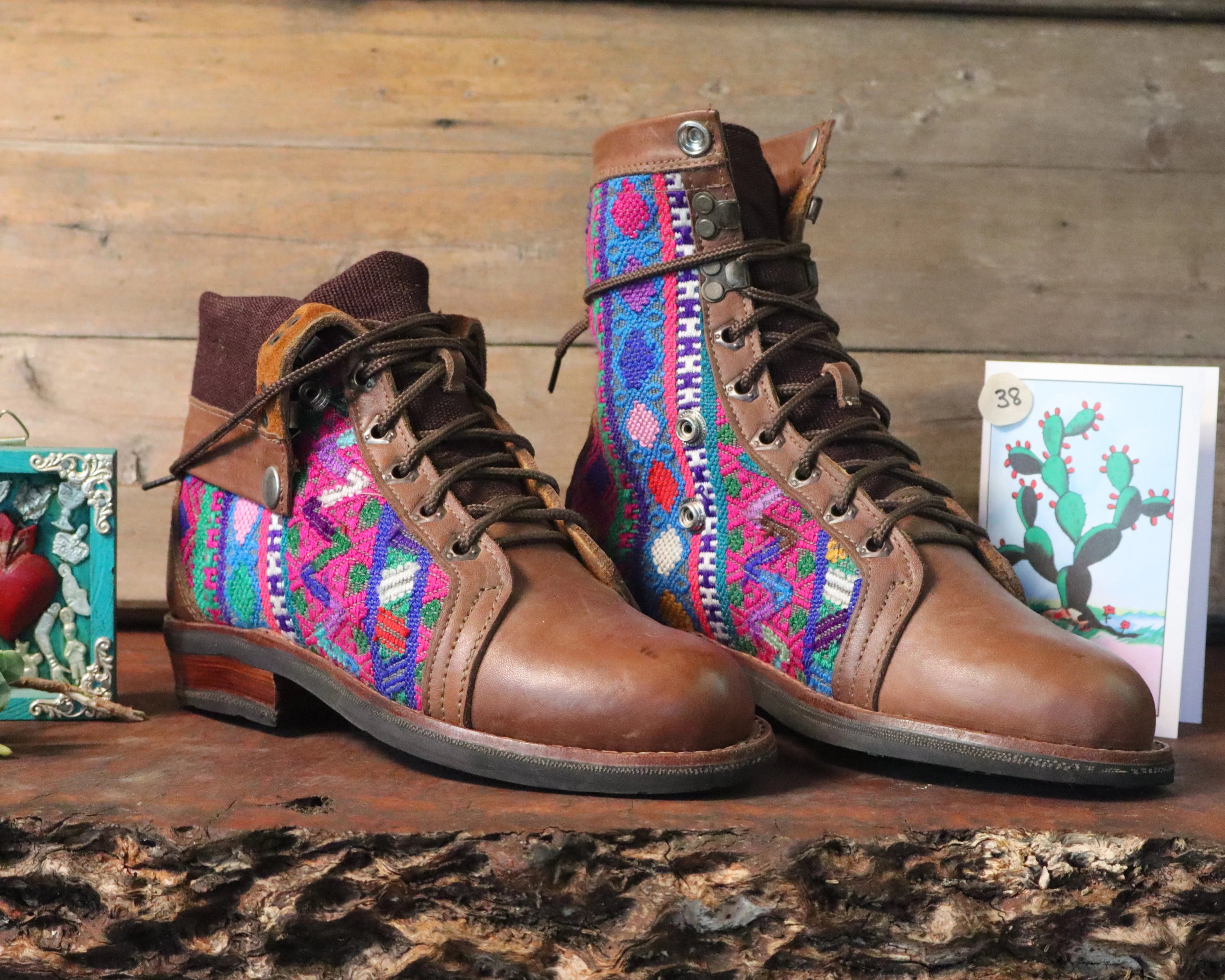 Size 38 - Gypsy Boots - Hot Pink Party