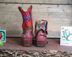 Size 38 - Blunt Toe Cowgirl Bling - Fiesta Stripes