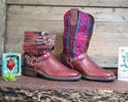 Size 38 - Blunt Toe Cowgirl Bling - Hot Pink