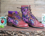 Size 38 - Gypsy Boots - Purple Dove
