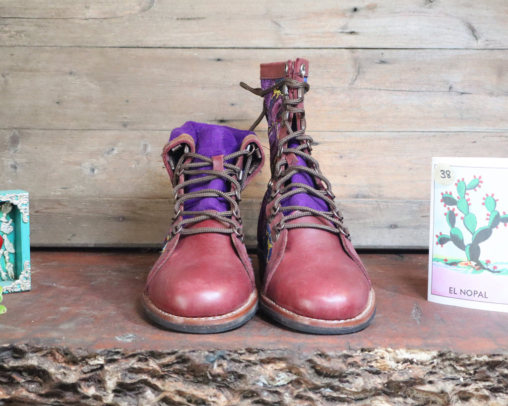 Size 38 - Gypsy Boots - Purple Dove
