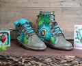 Size 38 - Gypsy Boots - Light  Green