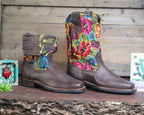 Size 39 - Cowgirl Boots - Yellow Brown
