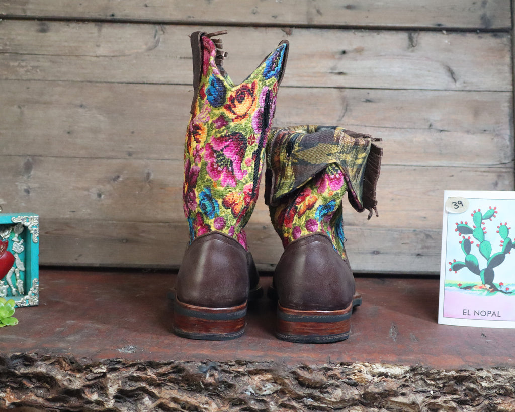 Size 39 - Cowgirl Boots - Yellow Brown