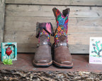 Size 39 - Blunt Toe Cowgirl Bling -Busy Garden