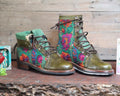 Size 39 - Gypsy Boots - Terquoise Garden