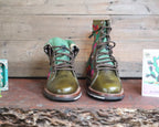 Size 39 - Gypsy Boots - Terquoise Garden
