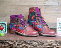 Size 39 - Gypsy Boots - Warm Flowers
