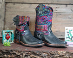 Size 40 - Blunt Toe Cowgirl Bling -Busy Garden