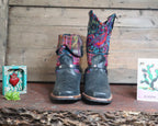 Size 40 - Blunt Toe Cowgirl Bling -Busy Garden