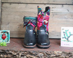 Size 40 - Blunt Toe Cowgirl Bling -Black Violin