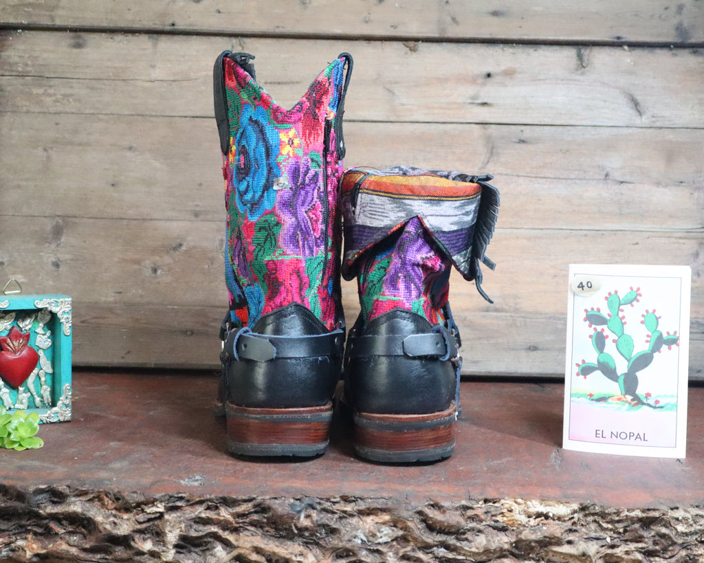 Size 40 - Blunt Toe Cowgirl Bling -Black Violin