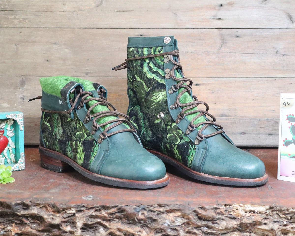 Size 40 - Gypsy Boots - Bright Green