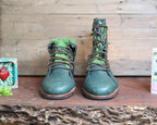Size 40 - Gypsy Boots - Bright Green