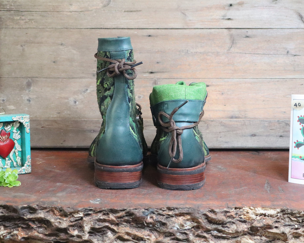 Size 40 - Gypsy Boots - Bright Green