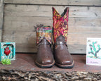 Size 40 - Blunt Toe Cowgirl Bling -Mustard