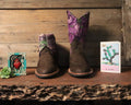 Size 41 - Cowgirl Boots - Purple Roses