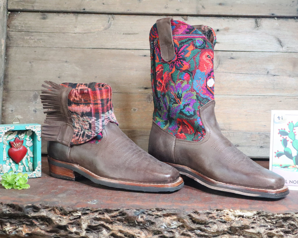 Size 41 - Cowgirl Boots -Orange Bird