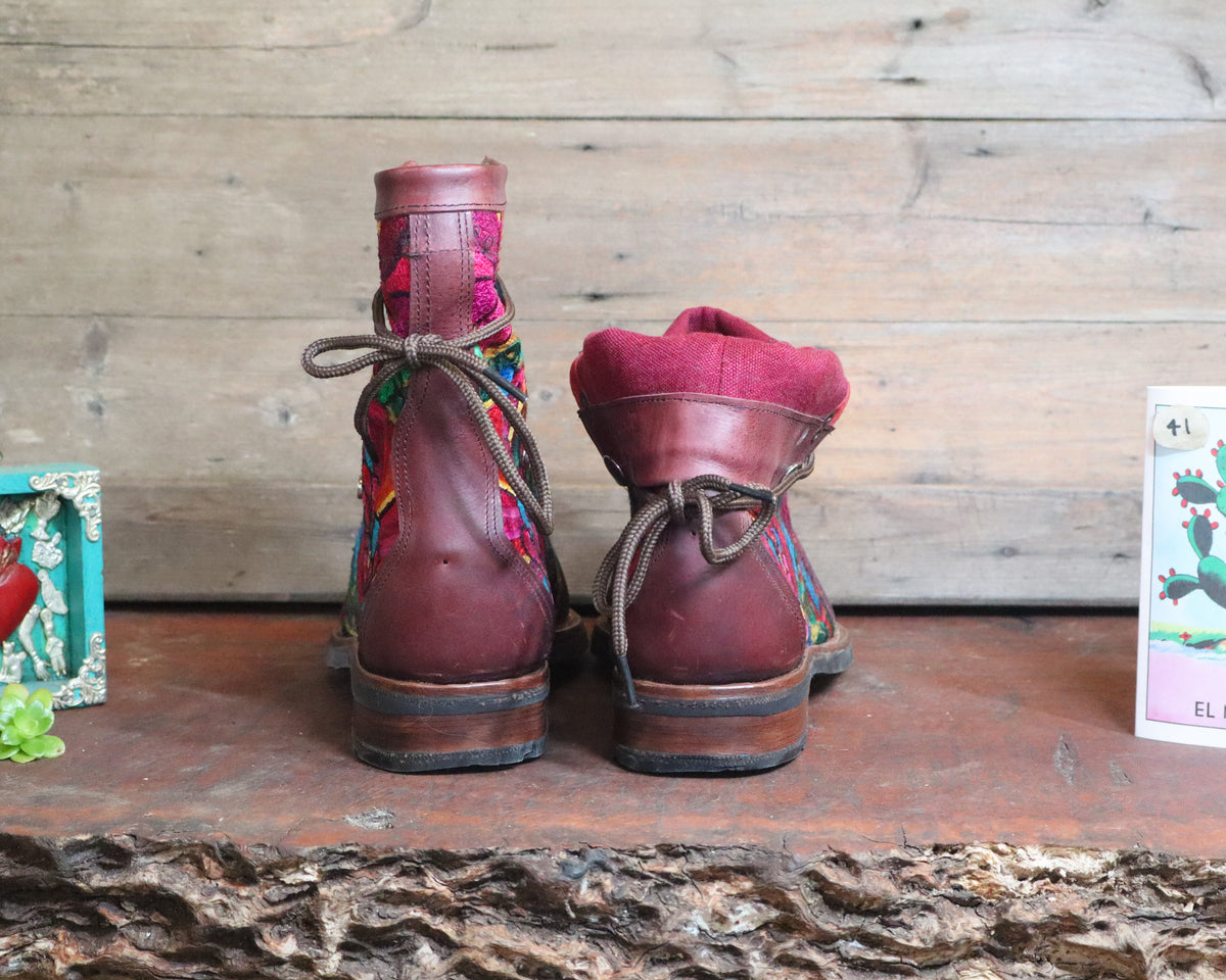 Size 41 - Gypsy Boots - Pink Peacock