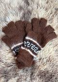Alpaca Gloves - Chocolate Brown
