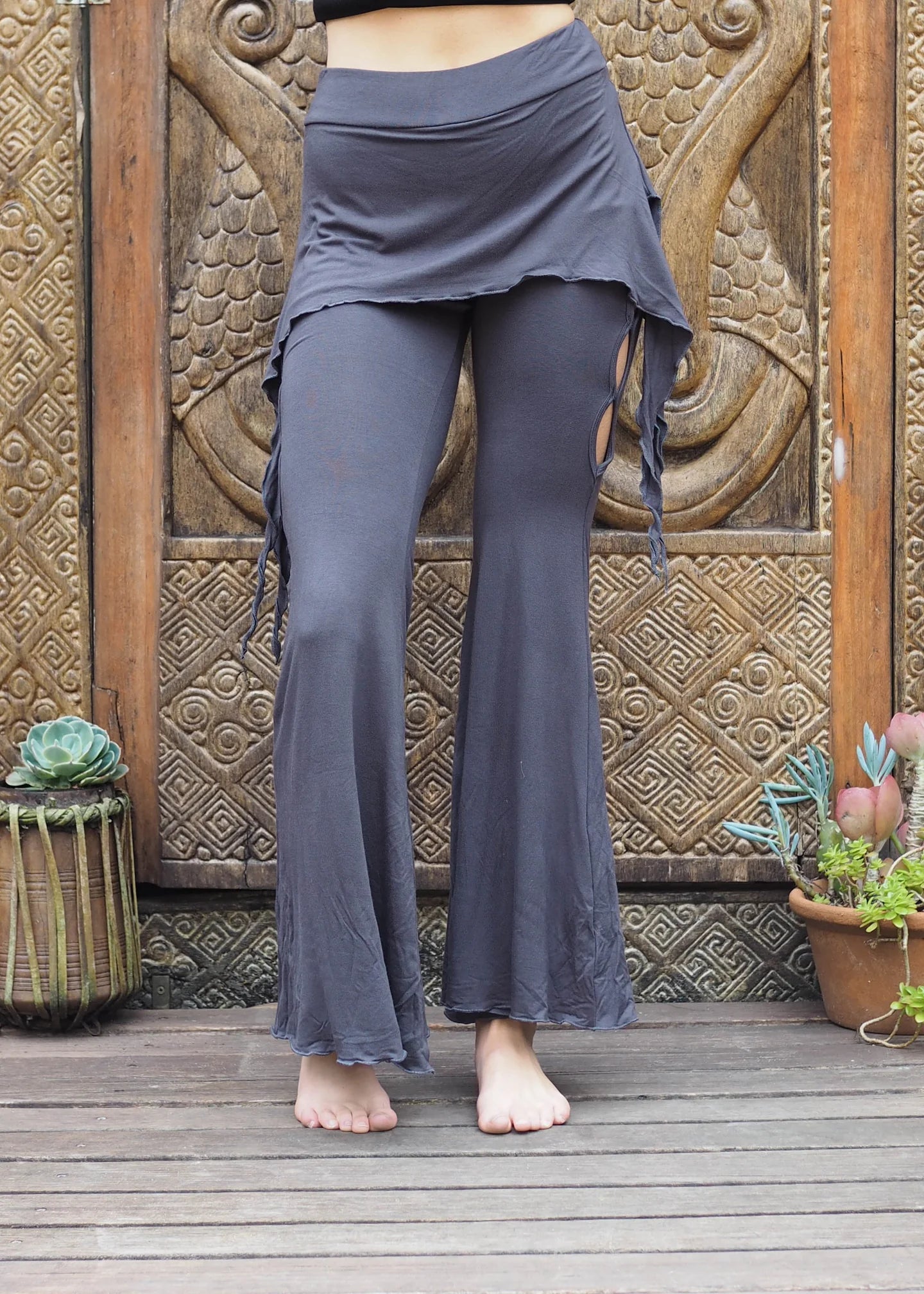 Elfy Pants Skirt - Charcoal