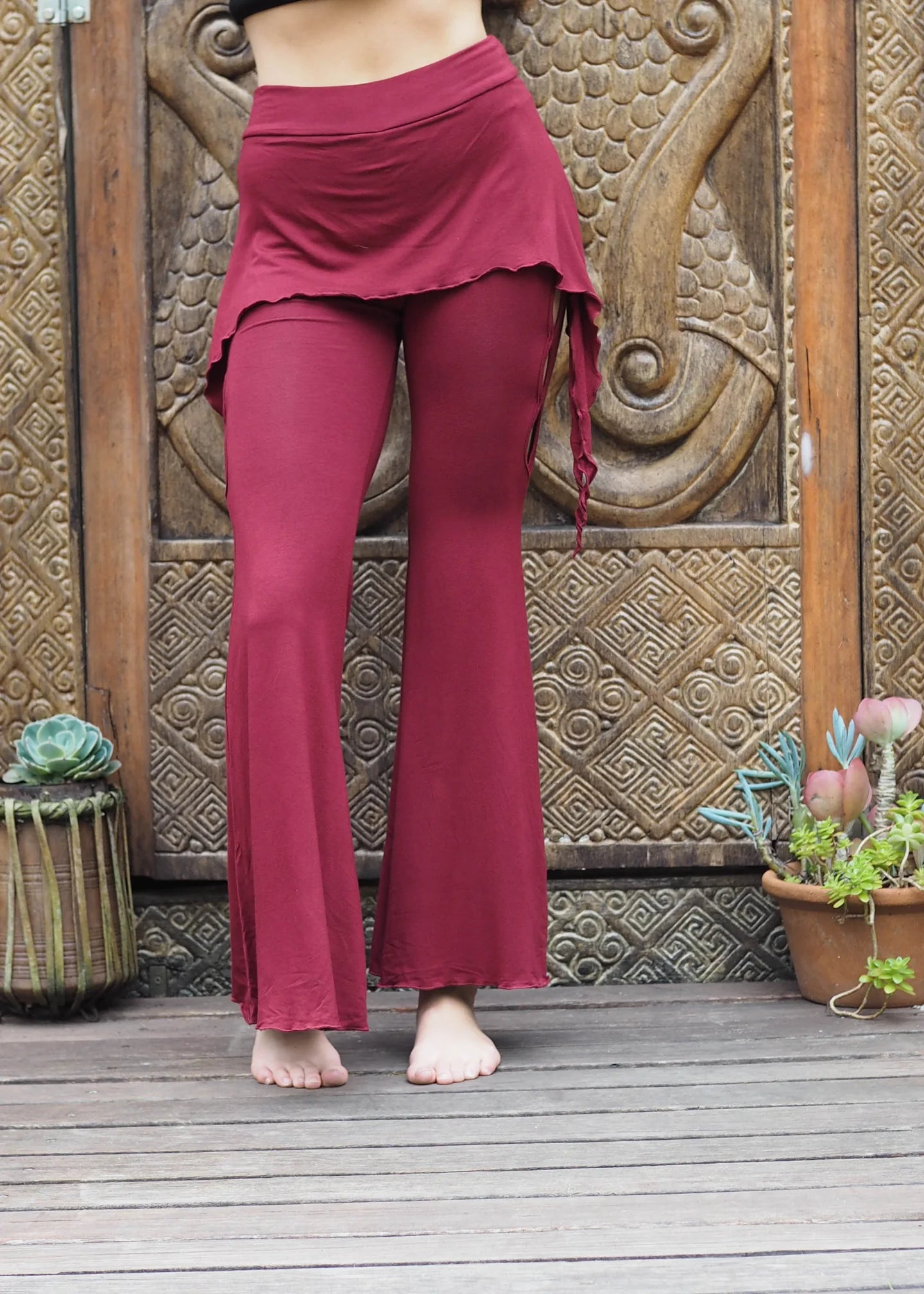 Elfy Pants Skirt - Crimson