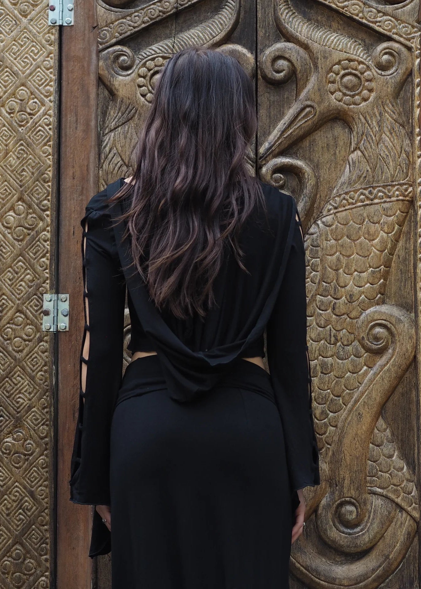 Medieval Hooded Top - Black