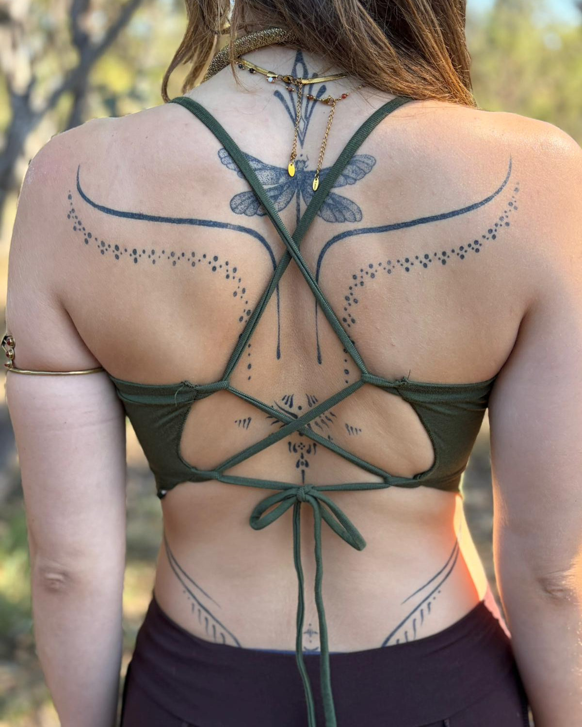Will O The Wisp Backless Top - Fern Green