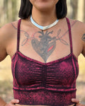 Dewdrop Bralette - Pink - Diamond Print