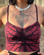 Dewdrop Bralette - Pink - Leaf Print