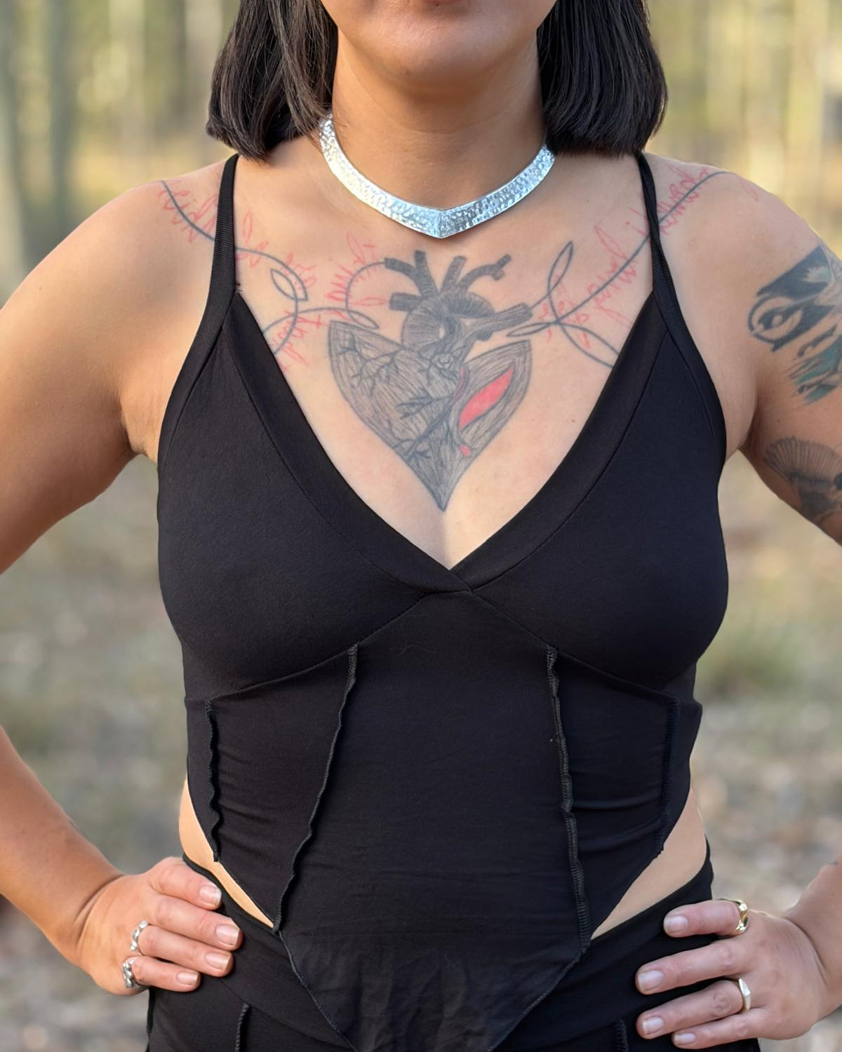 Will O The Wisp Backless Top - Black