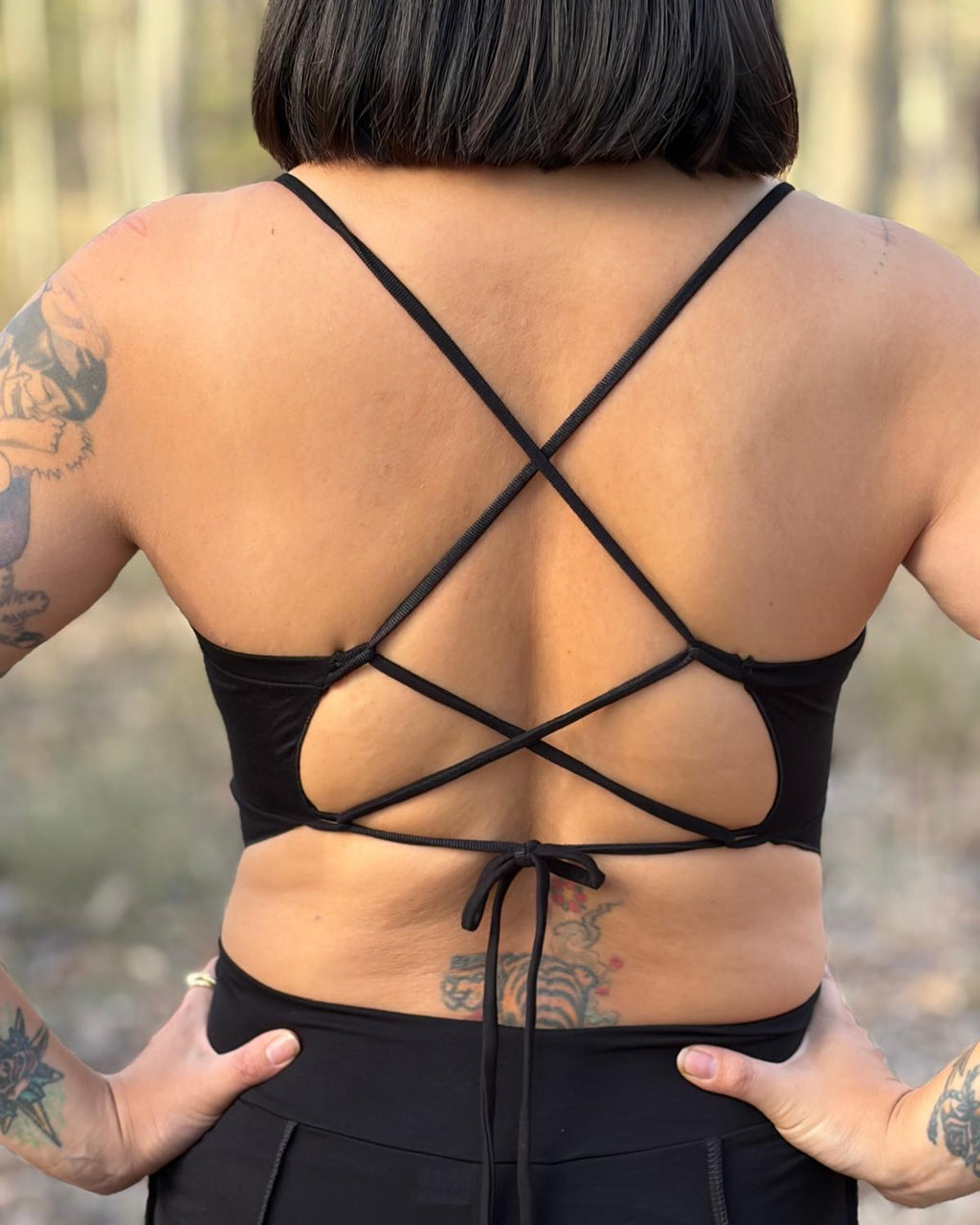 Will O The Wisp Backless Top - Black