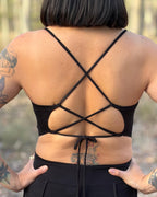 Will O The Wisp Backless Top - Black