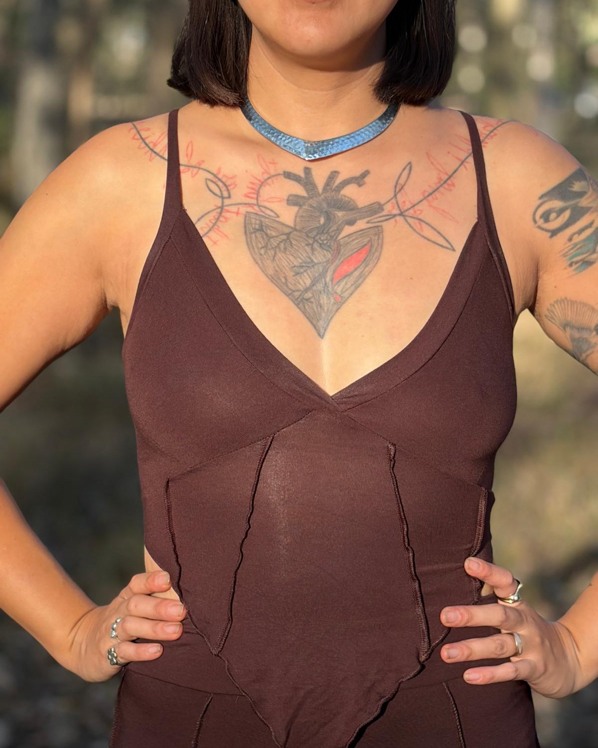 Will O The Wisp Backless Top - Brown