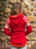 Ember - Bolivian Alpaca Knit Hooded Jumper l Small