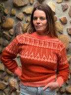 Terracotta - Bolivian Alpaca Knit Jumper l Small