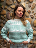 Mint Green - Bolivian Alpaca Knit Jumper l Small