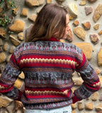 Crimson - Bolivian Alpaca Knit Jumper l Small
