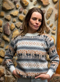 Stone - Bolivian Alpaca Knit Jumper l Small