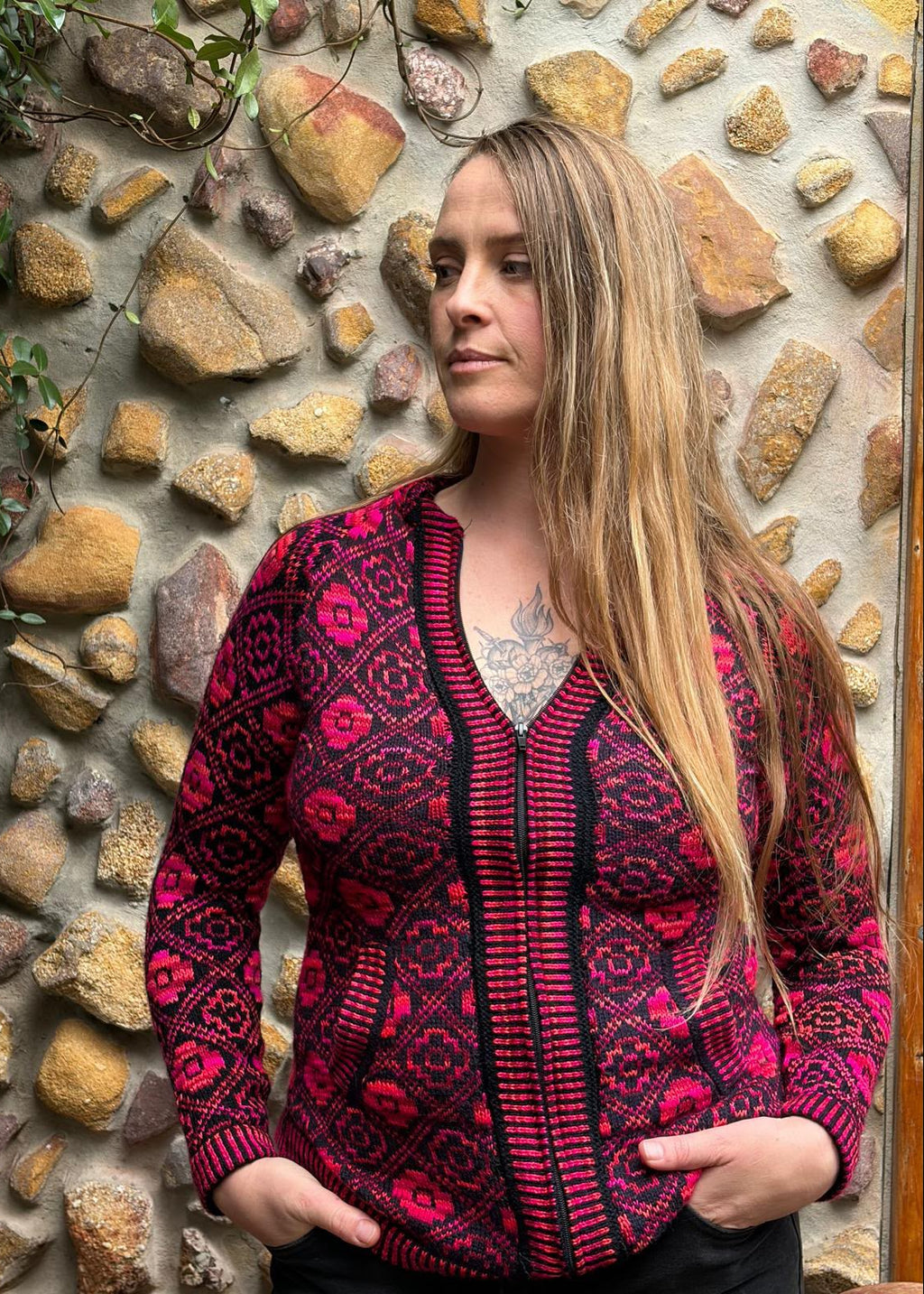 Velvet - Bolivian Alpaca Cardigan l Medium
