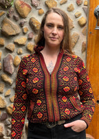 Autumn - Bolivian Alpaca Cardigan l Medium