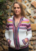 Ivory - Bolivian Alpaca Cardigan l Medium