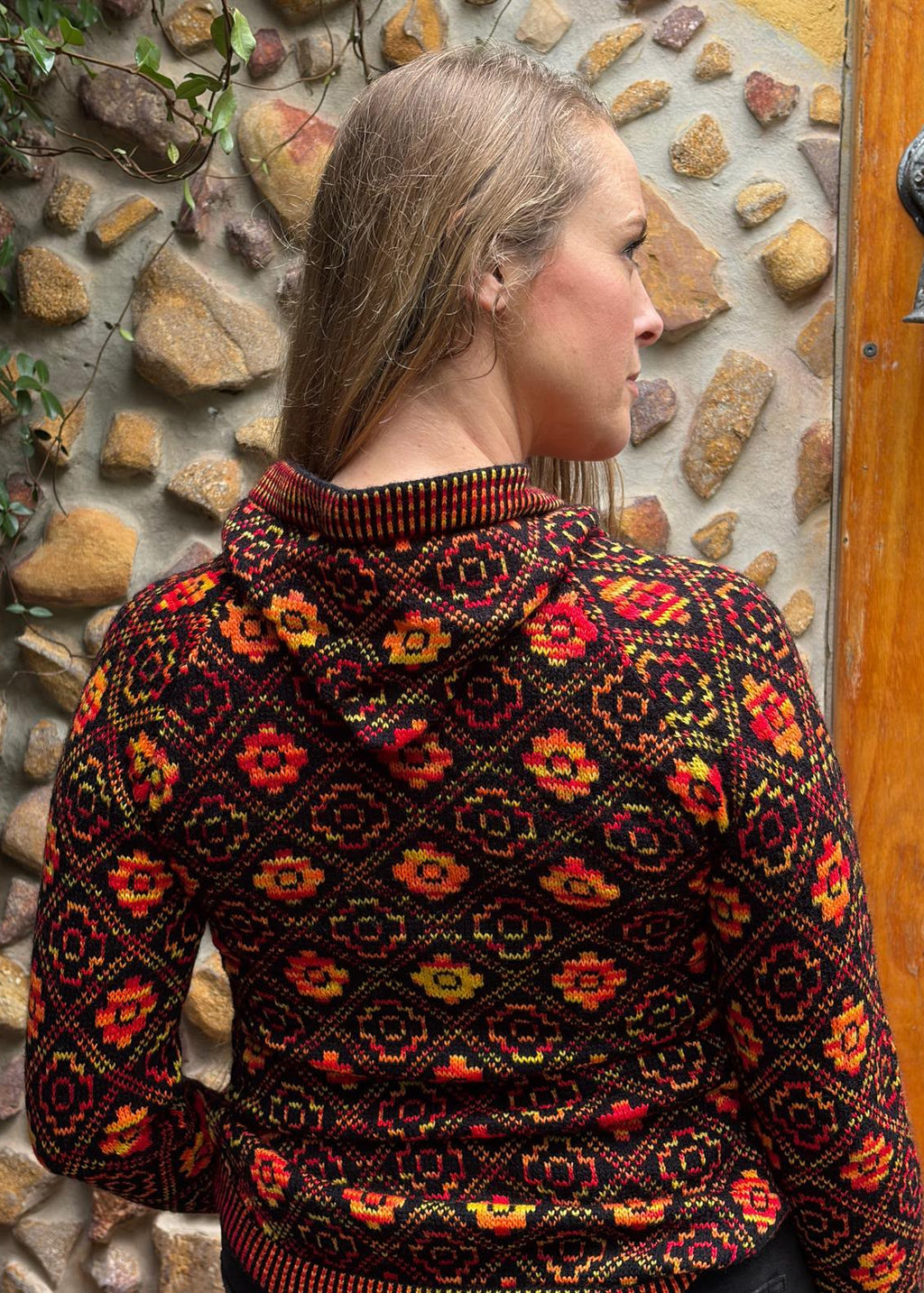 Autumn - Bolivian Alpaca Cardigan l Medium