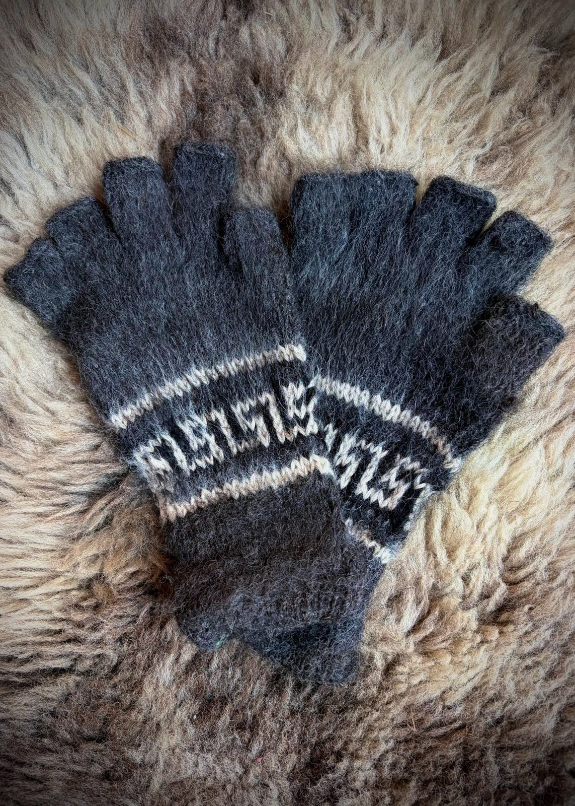 Alpaca Gloves - Dark Gray